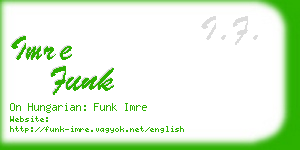 imre funk business card